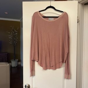 Wildfox Wild Fox Waffle Knit Top (peach)